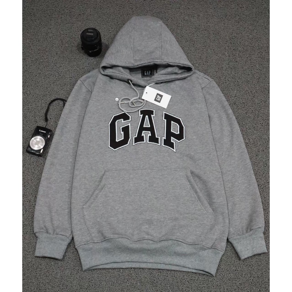 SWEATER HOODIE GAP BORDIR FULLTAG &amp; LABEL BAHAN ORIGINAL UKURAN M L XL