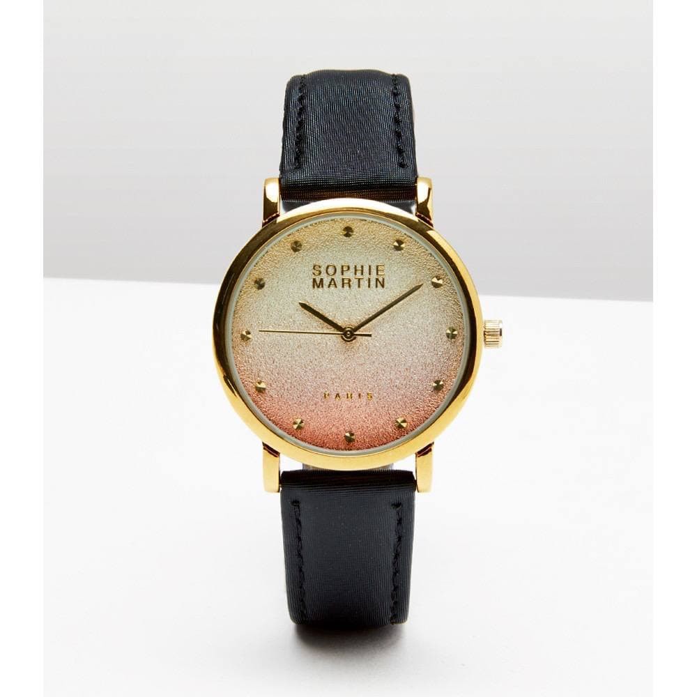 JAM TANGAN WANITA SOPHIE MARTI PARIS LADY BLACK - WPU005B5