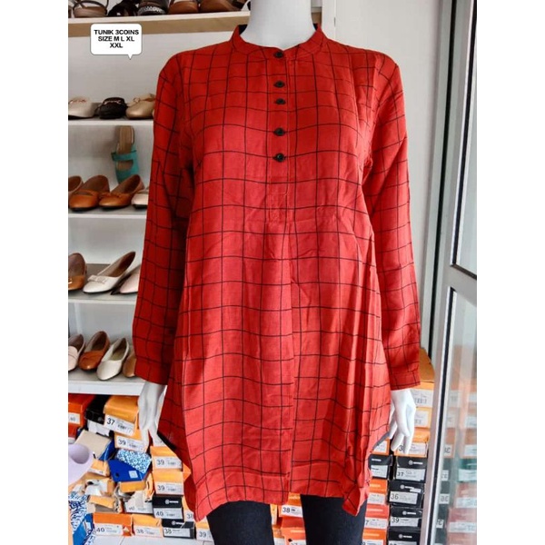 TUNIK WANITA THREE COINS / 3COINS ORIGINAL BRANDED MATAHARI MURAH TNK3C1107