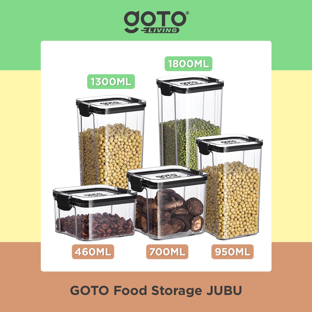 Goto Jubu Food Storage Container Toples Plastik Bening Kotak Makanan