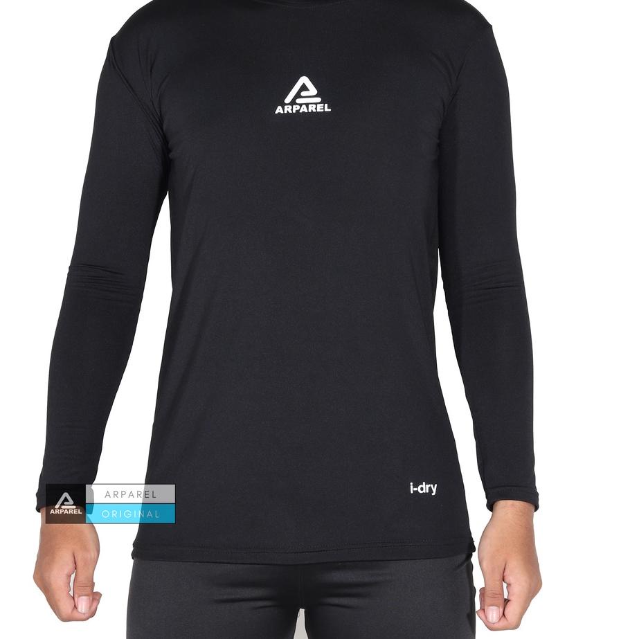 ➪ baselayer manset pria original / manset olahraga / manset pria / baselayer football Black White Ar