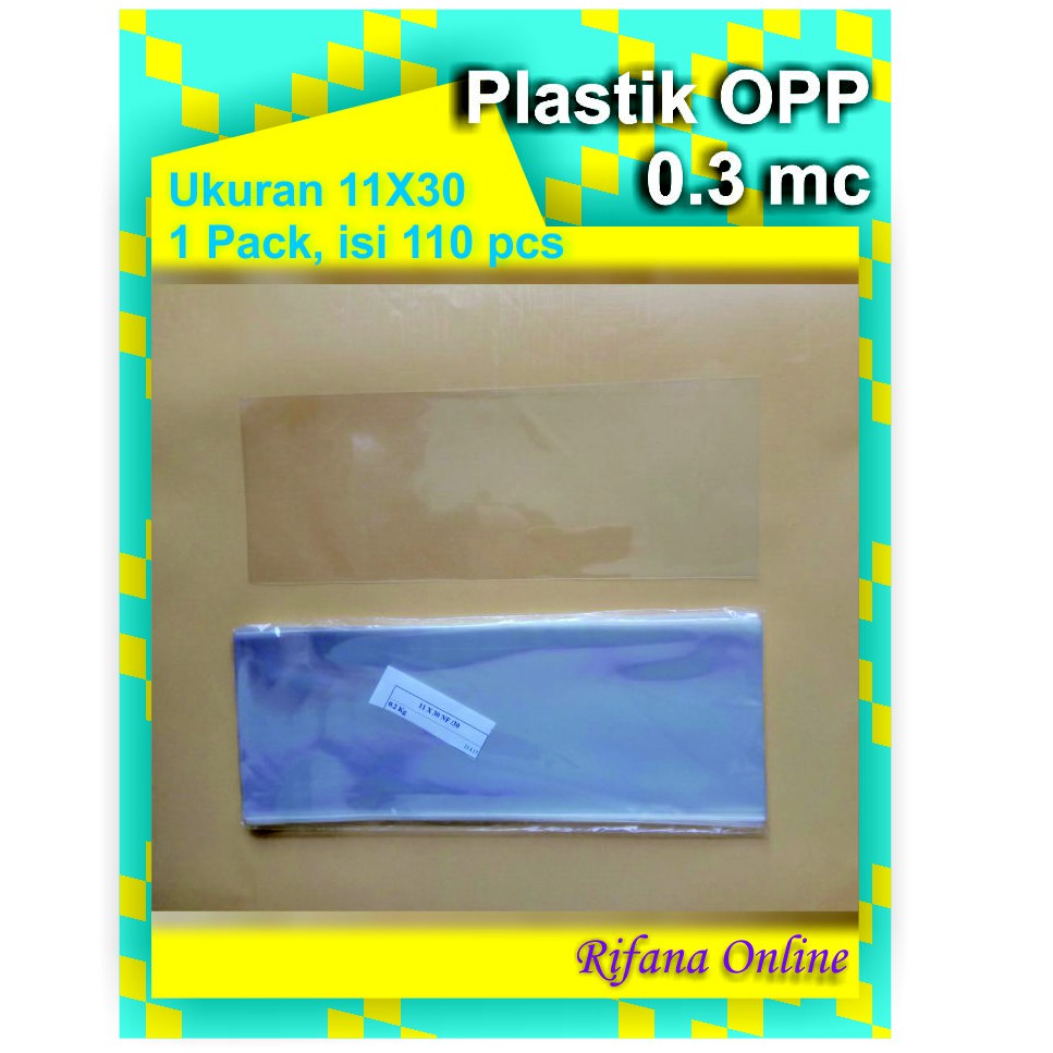 

Plastik OPP Ukuran 11 x 30 cm