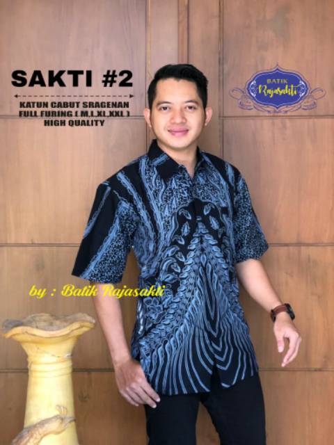 Batik Solo PEKSI Series Kemeja Pria Katun Halus Sragenan Full Furing