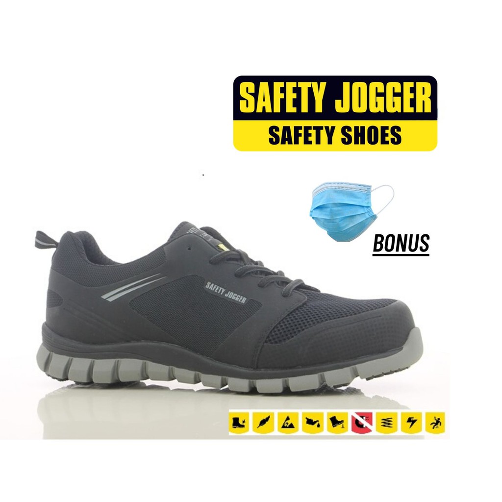 Sepatu Safety JOGGER LIGERO BLACK S1P SRC ESD