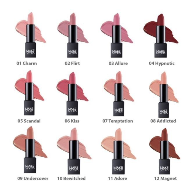 ☘️Yuri Kosmetik☘️ MAKE OVER COLOR HYPNOSE CREAMY LIPMATTE LIPSTICK MATTE MAKE OVER