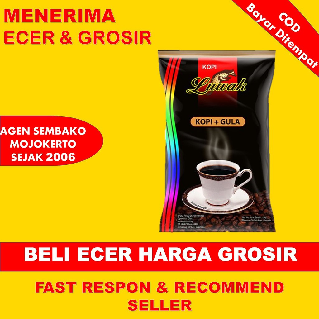 

LUWAK HITAM KOPI SACHET 25GR