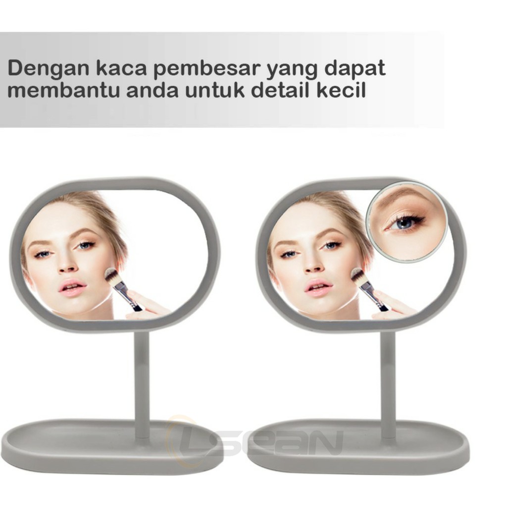 Cermin Makeup LED | Magnifying Mirror