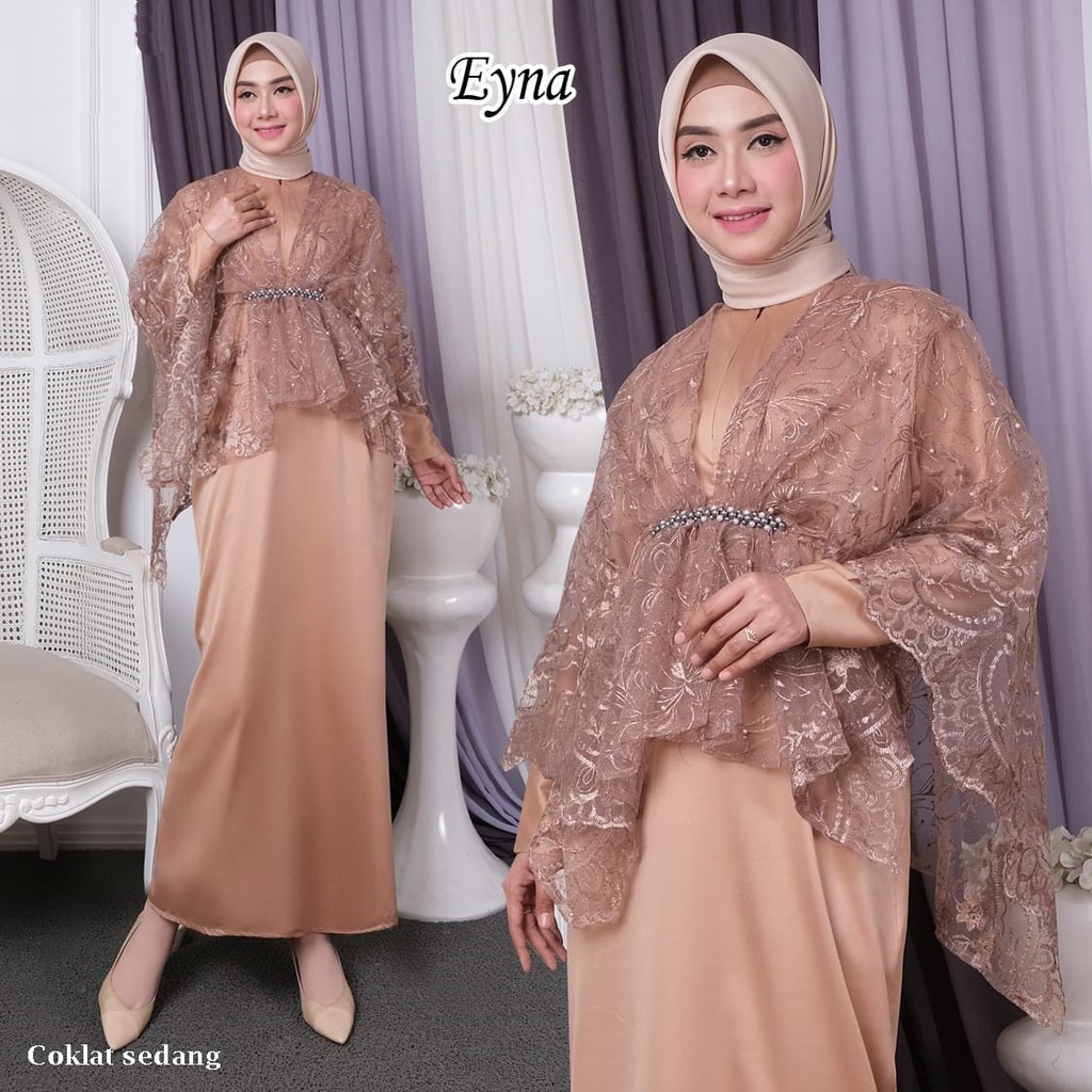 GAMIS PESTA EYNA KEBAYA TULLE BORDIR