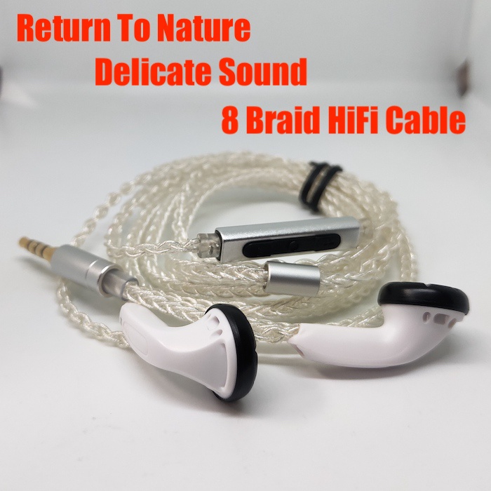 SE8 High Res Custom Earphone 8 Braid Cable Professional HiFi Earbud