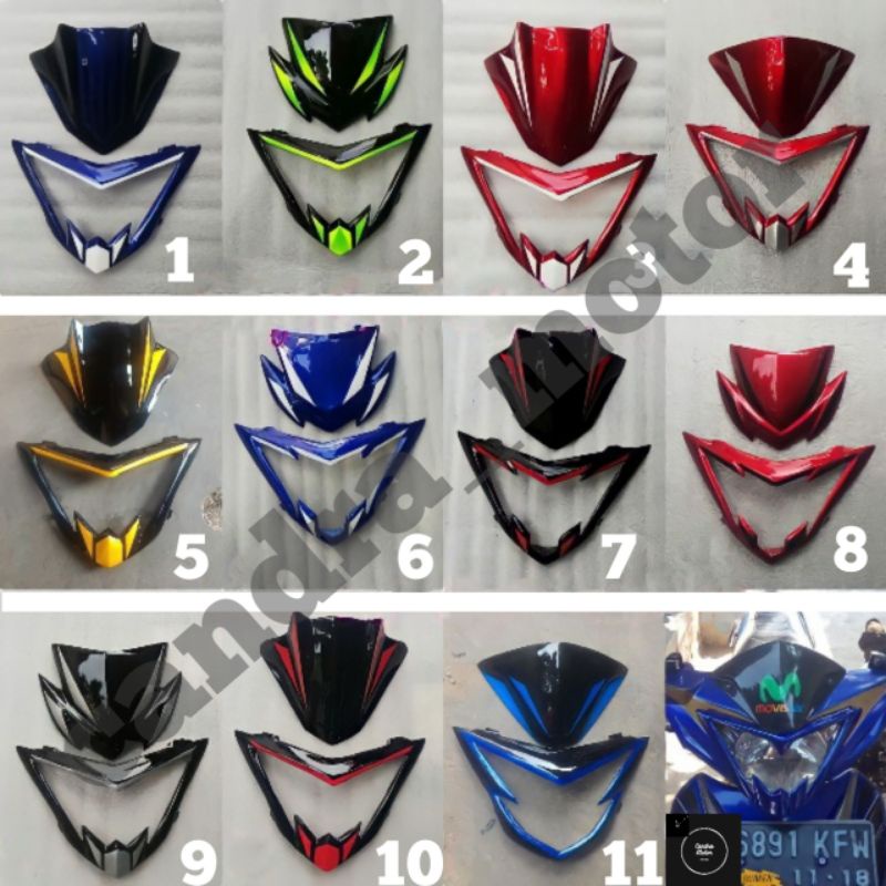 Cover lampu+visor mx lama