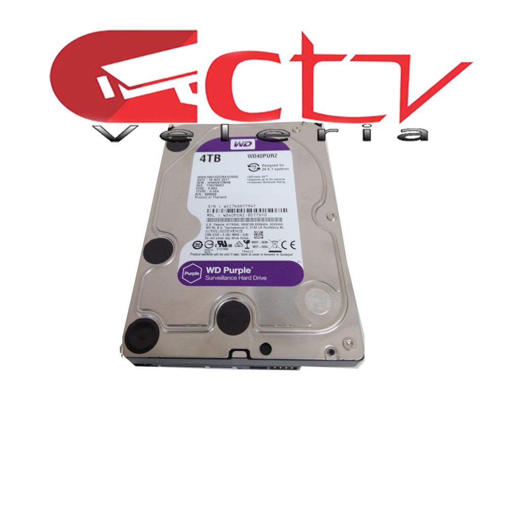 hardisk-Harddisk CCTV WD purple 4Tb-WD40PURZ-Harddisk CCTV surveillance