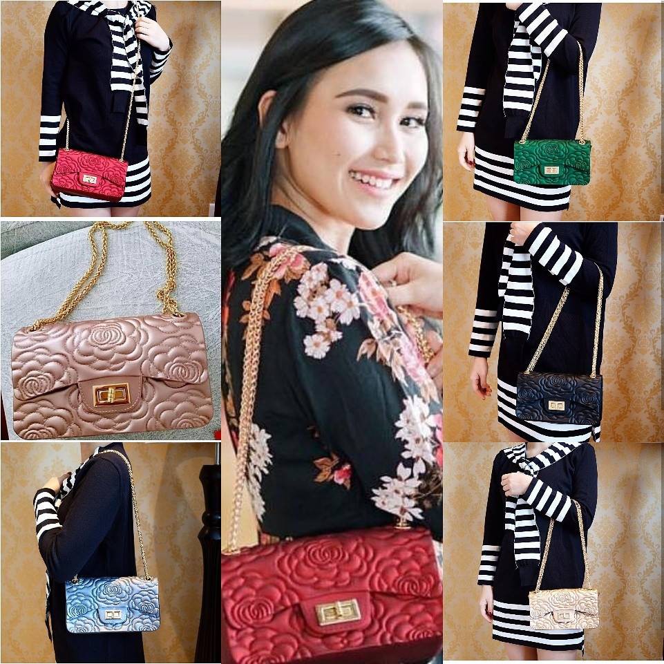 BISA COD tas slempang / tas flower / tas jely / tas murah / tas import / tas branded best seller