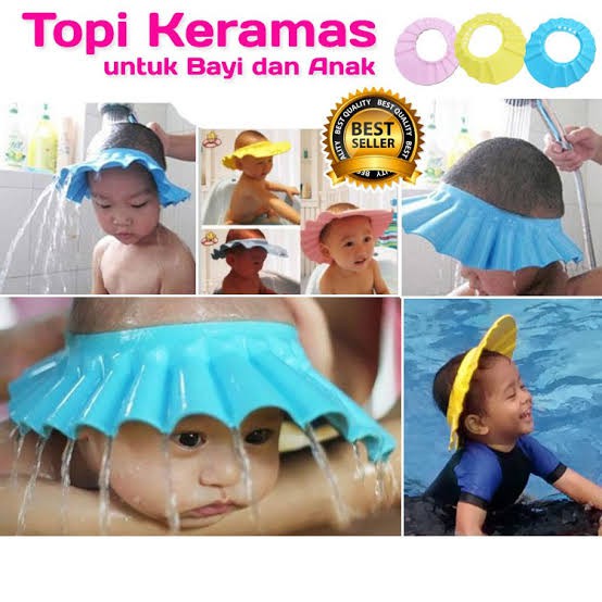 Topi Keramas Bayi - Shower Hat - Baby Shower Hat