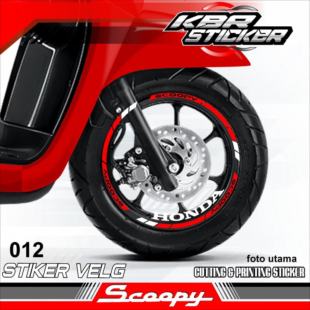 COD STIKER LIST VELG HONDA SCOOPY . Stiker Lis velg scoopy 12