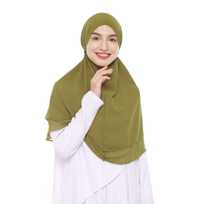 TERMURAHH!!! HIJAB / JILBAB DEWASA - BERGO MARYAM INSTAN 2LAYER - BEST SELLER - BAHAN CERUTY PREMIUM