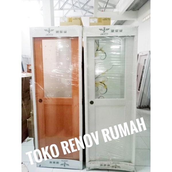 pintu pvc jayco (setengah kaca) / pintu pvc kamar mandi/ pintu ruangan/ pintu kamar