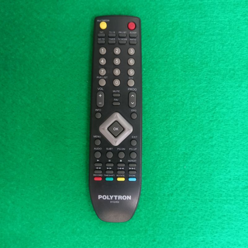 Remote TV LCD LED POLYTRON Original Asli . 81G352 .