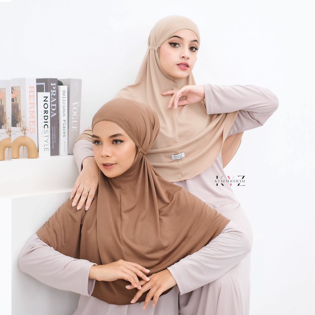 Bergo Khimar Salwa Jersey Premium, Bergo Jersey Tali daily /Khimar Bergo Instan Jersey