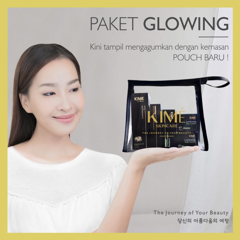 [ PROMO ] Paket Glowing KIME Skincare ORIGINAL BPOM *Free Pouch*