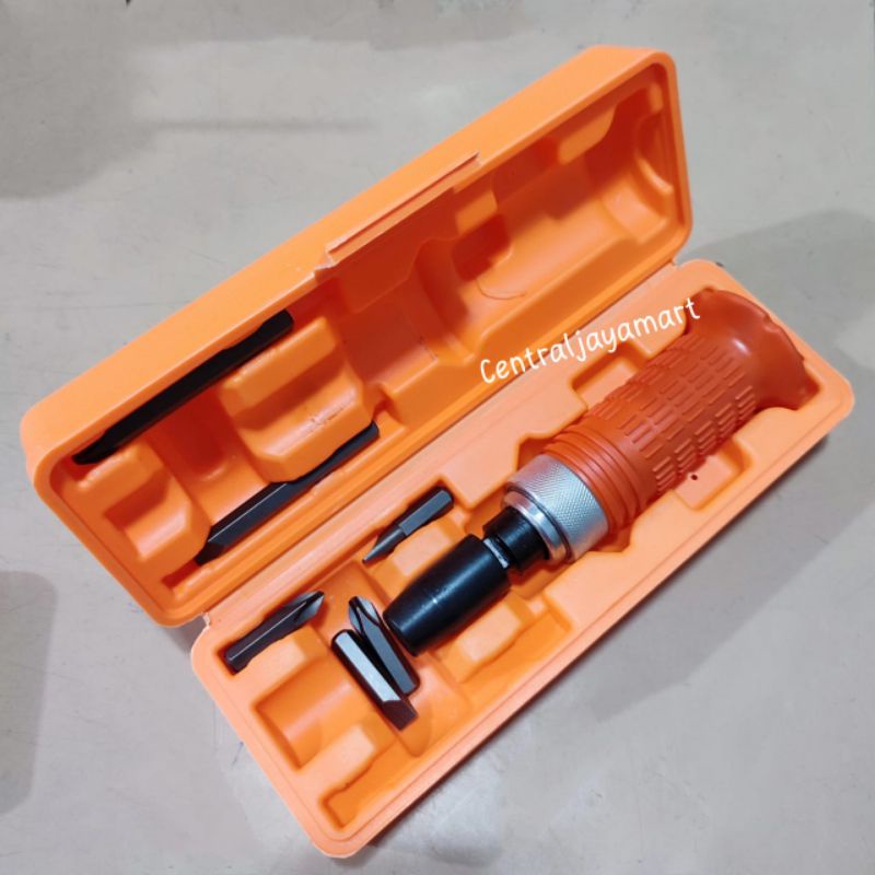 Obeng ketok impact screwdriver set orange