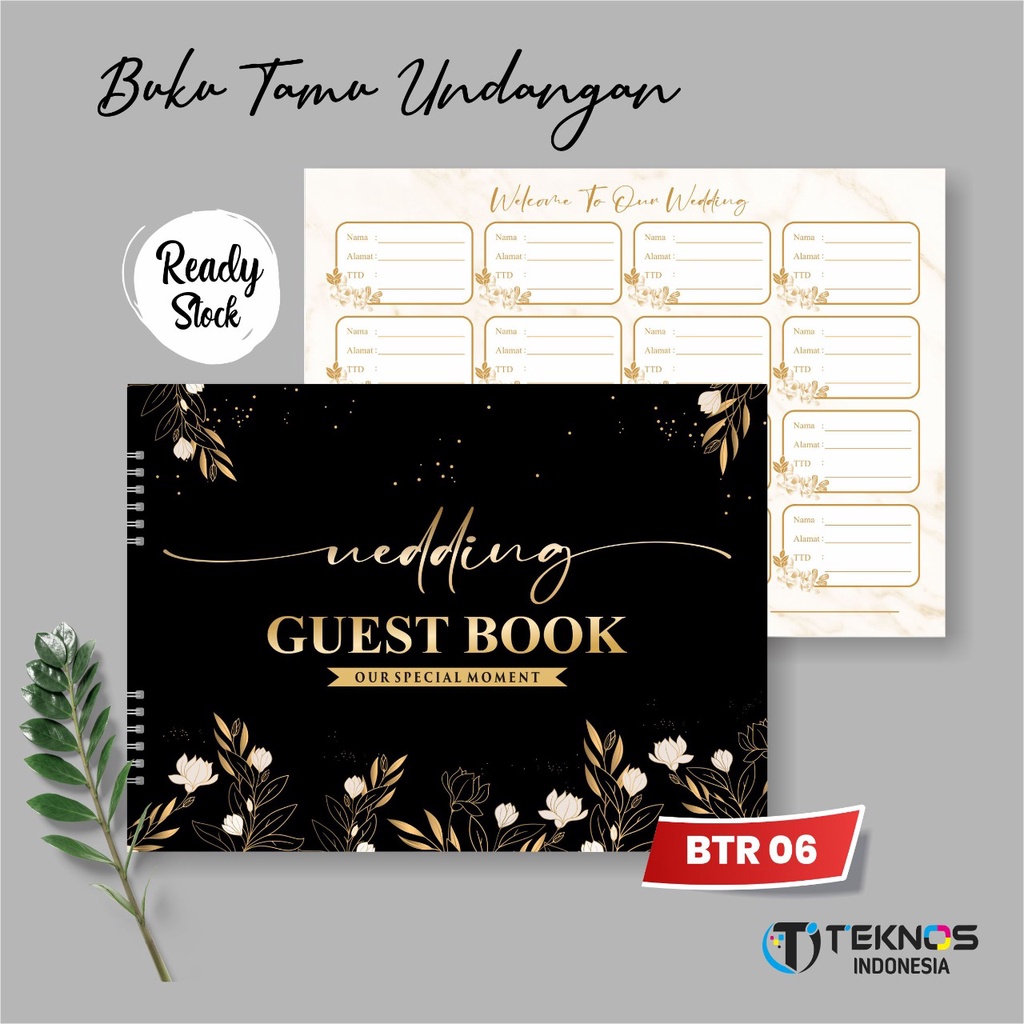 

WEDDING GUEST BOOK / BUKU TAMU UNDANGAN PERNIKAHAN READY BTR 06