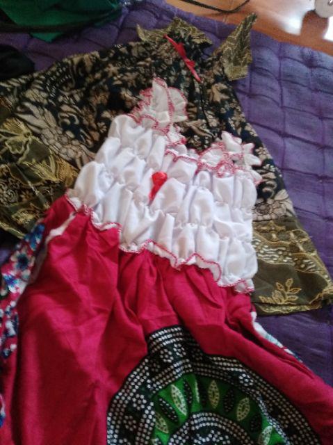 Daster Batik Bunga,dress Anak Motif Batik Murah, Grosir Batik Anak