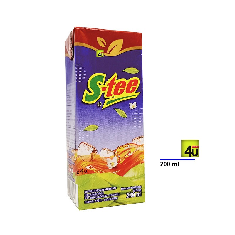 

S-Tee - Minuman Teh Melati - 200ml KOTAK