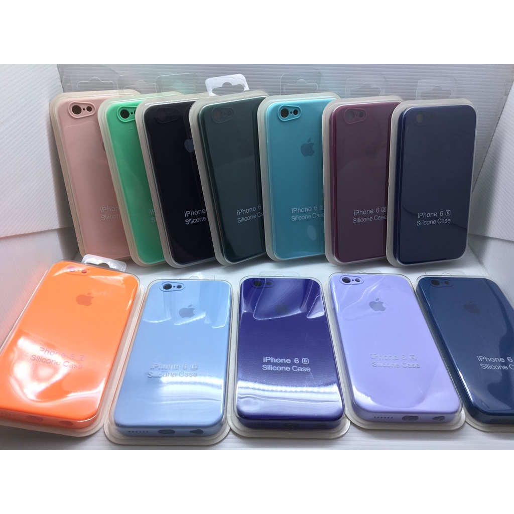 Clear Tpu case iphone 6 / XS MAX / 11 pro / case macaron / silikon / LOGO IPHONE / 7 / 8 /  7plus / 8plus / 11 pro max / 6plus BAHAN TEBAL