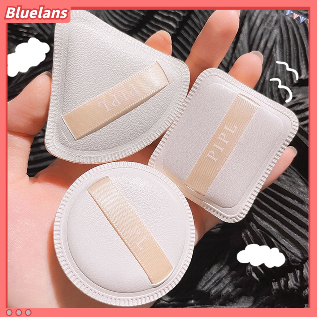 (In Stock) Kacamata Hitam Lensa Warna Warni ♡3 Pcs Spons Puff Makeup Portable Bahan Lembut Breathable Untuk Foundation Cair