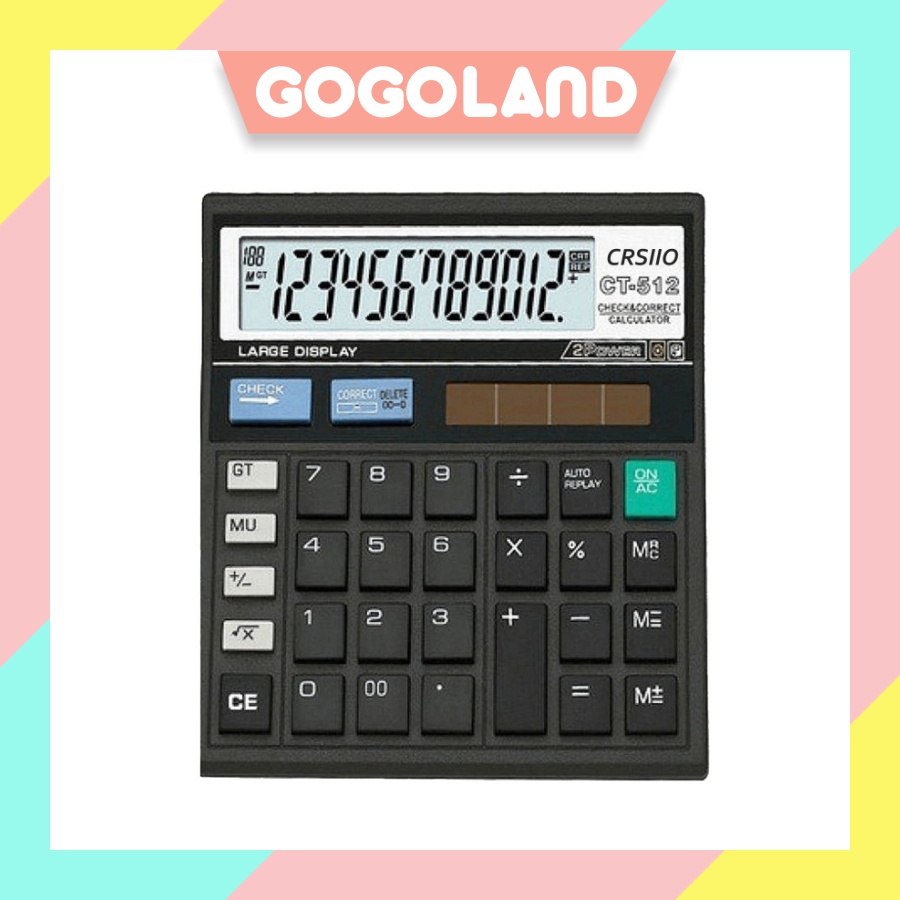

⭐Gogoland⭐ 12 Digit Kalkulator Check / Kakulator Dagang Besar / Calculator CT 512 MURAH S020
