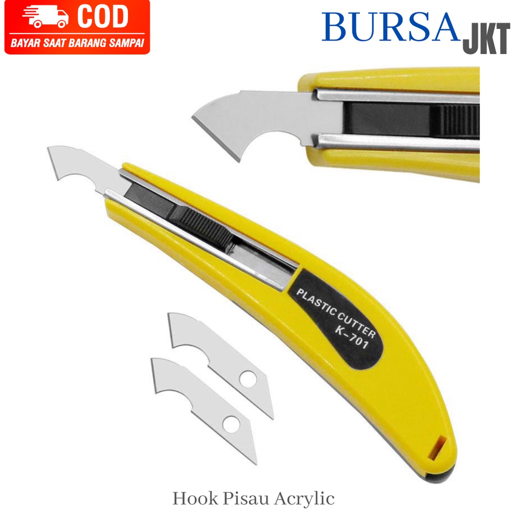 PISAU CUTTER AKRILIK / ACRYLIC GRATIS 2 MATA PISAU TAMBAHAN