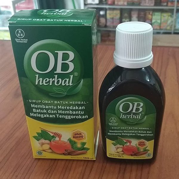 Sirup Obat Batuk Ob Herbal Plus Madu 100 Ml Melegakan Tenggorokan Shopee Indonesia