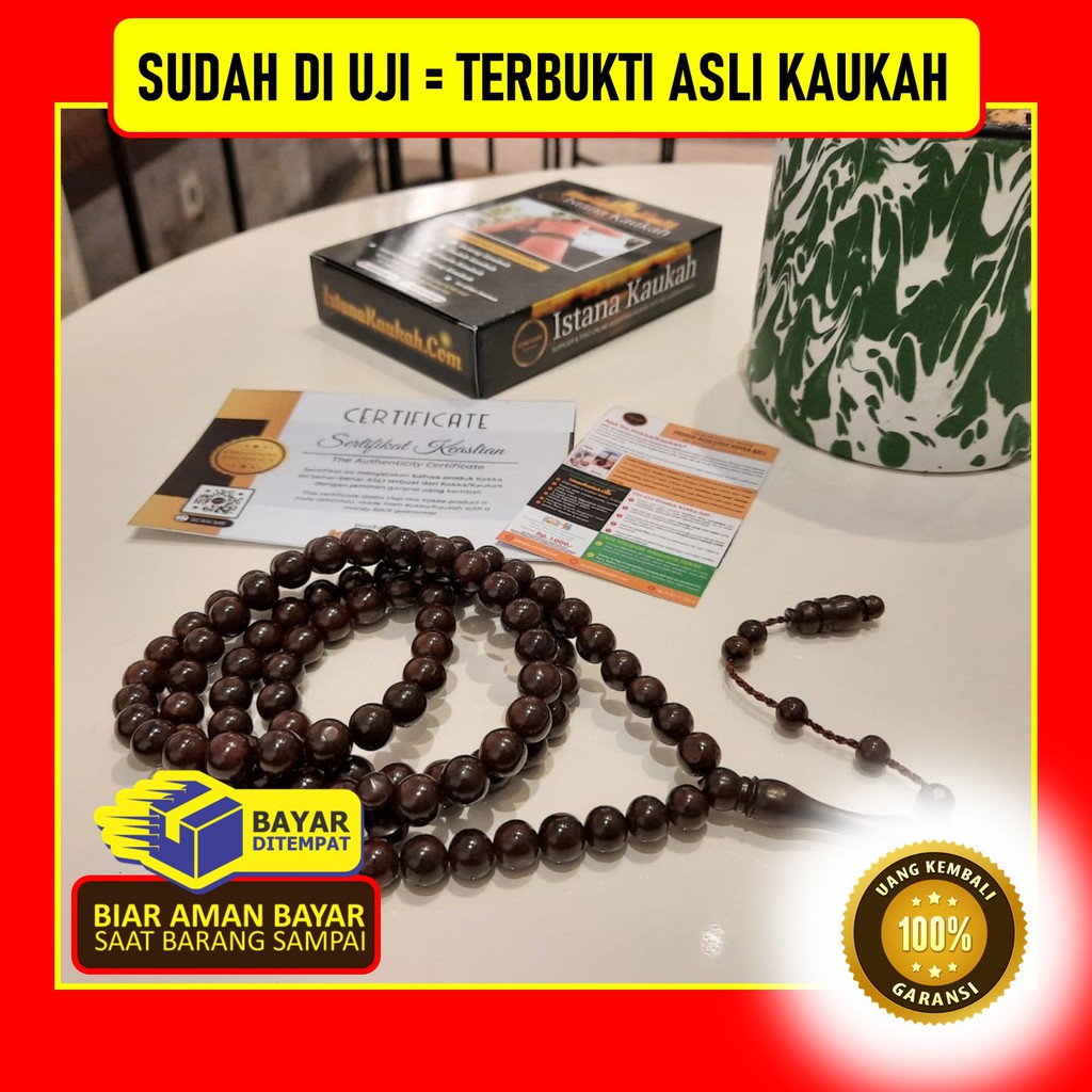 BISA COD, TASBIH KAUKA HITAM, TASBIH KAUKAH Istana Kaukah Asli