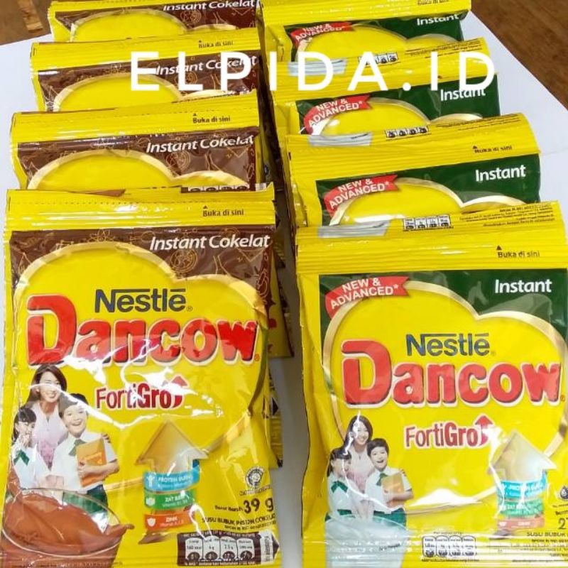 

DANCOW FORTIGRO SACHET | HARGA RENCENG ISI 10pcs x 27g | RASA COKLAT DAN VANILLA