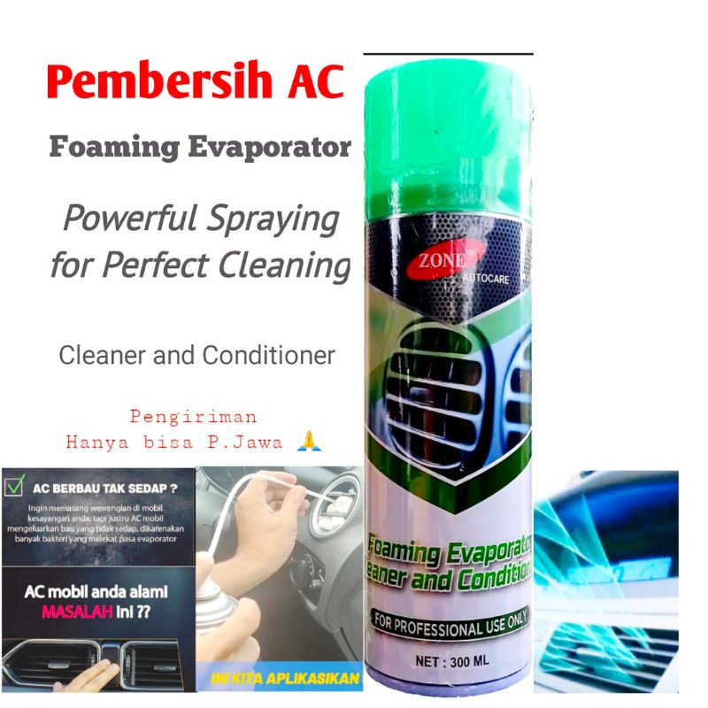 Pembersih evaporator pembersih AC mobil penyegar udara