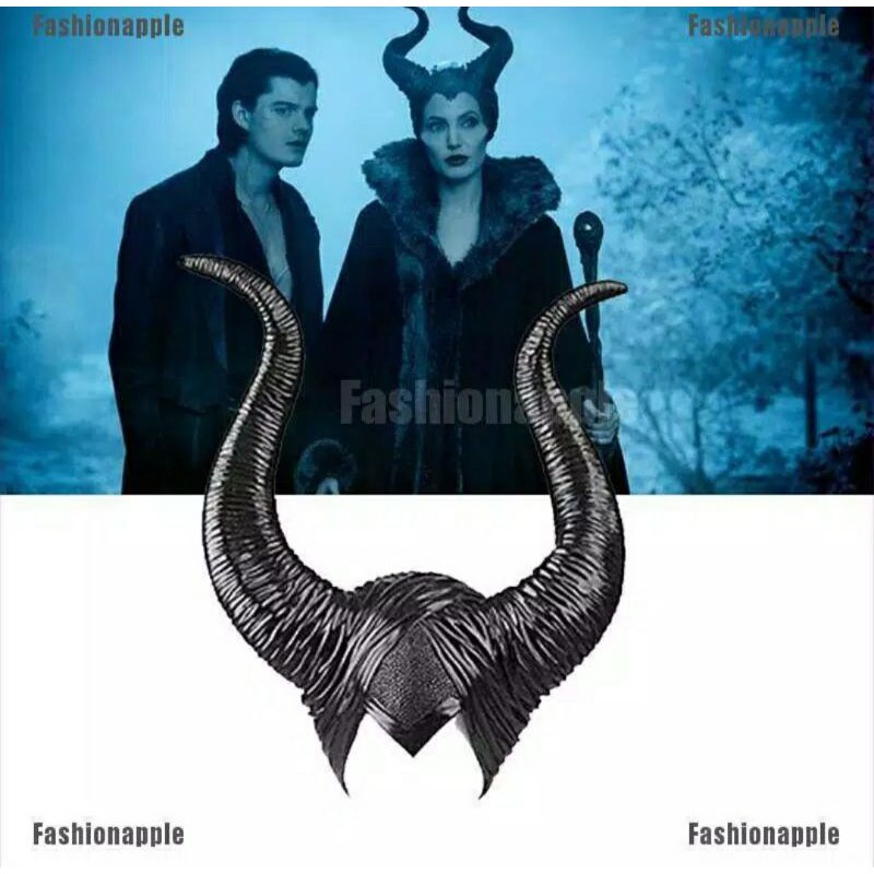 TOPENG TANDUK LATEKS RATU IBLIS KARET halloween seram Ratu pesta