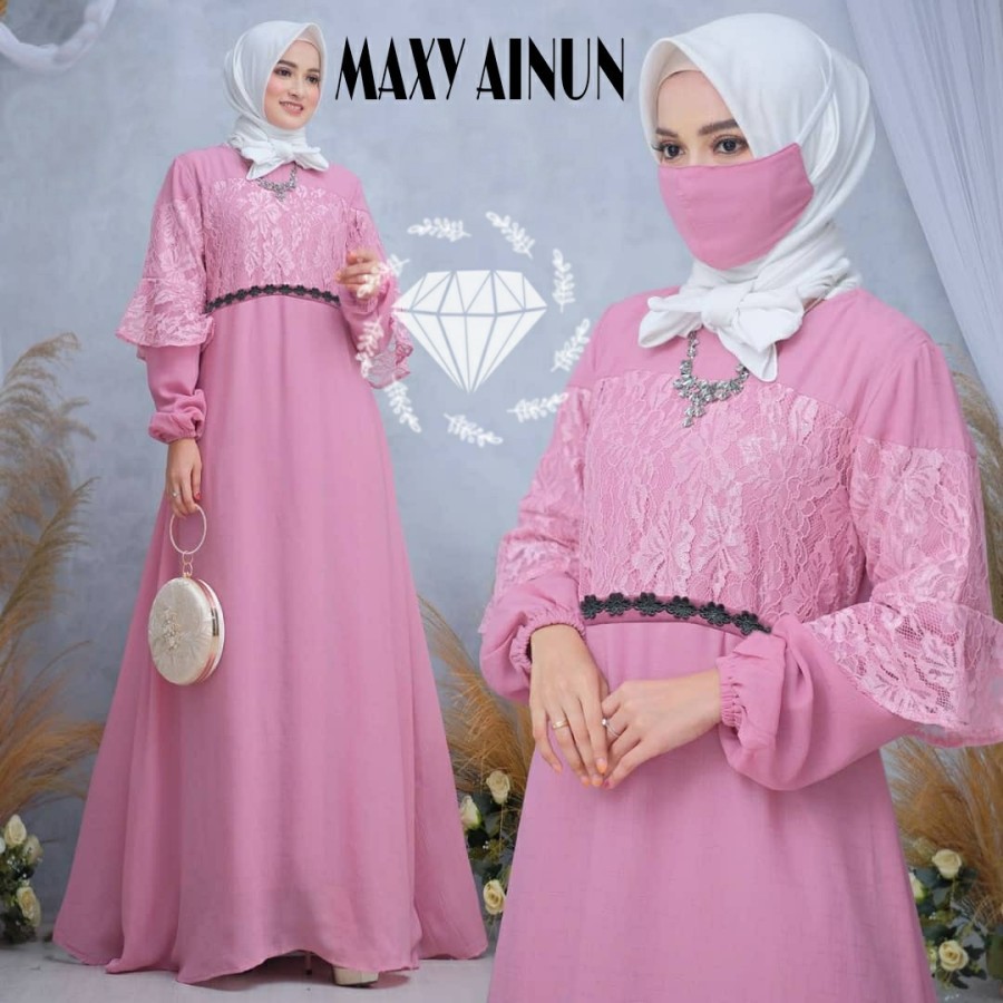 UKHTI LADIES GADIS SYARI TERBARU TERKENAL / LEBARAN 2021 EDITION | GAMIS KEKINIAN MUSLIM MUTIF 977