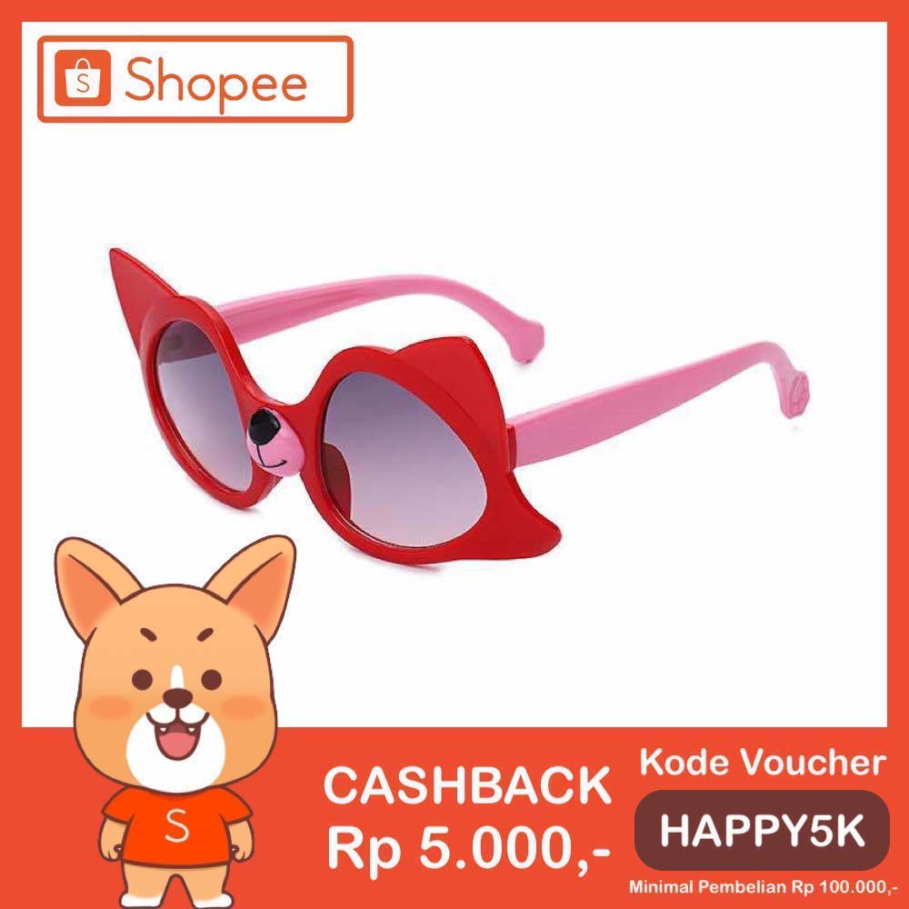 Kacamata Fashion Anak [ Merah ] UV 400 (Design Korea) Laki-laki &amp; Perempuan - HM685