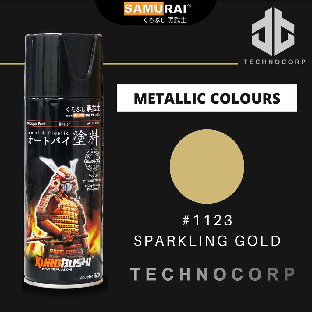 

Cat Semprot SAMURAI PAINT 1123 SPARKLING GOLD / GOLD METALLIC