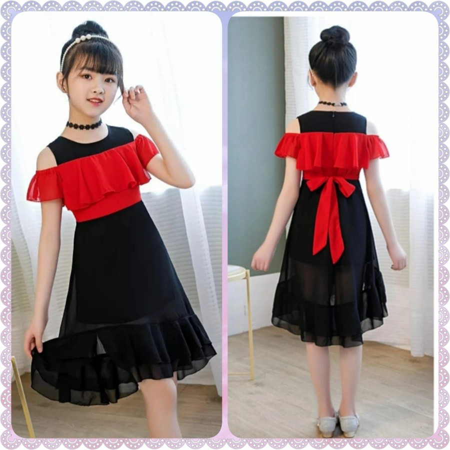DRESS ANAK PEREMPUAN MODEL BAJU PESTA ANAK CEWEK TERUSAN PESTA PRETTY