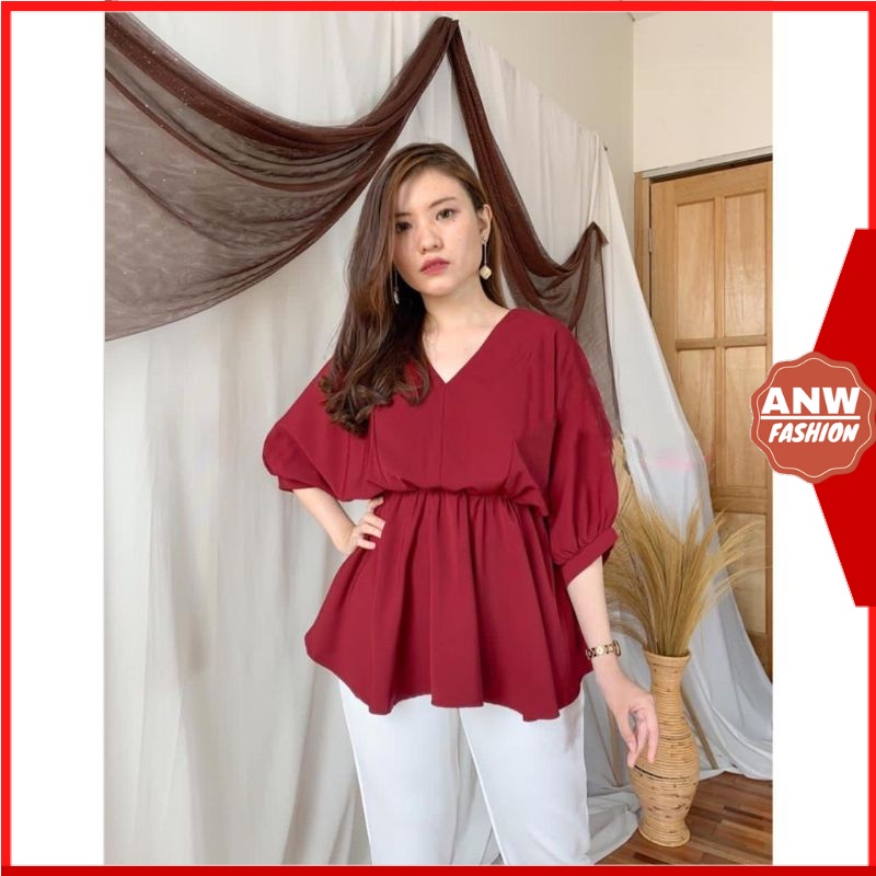 KARLA BLOUSE SIZE JUMBO BAJU ATASAN WANITA BIG SIZE / BAJU KOREA / BIG SIZE DRESS / BIG SIZE WANITA 