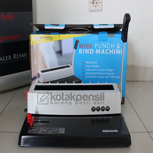 

Mesin Jilid Spiral Kawat GEMET 31WA A4 3:1 Binding GEMET 31 WA Mesin Jilid Gemet 31 WA