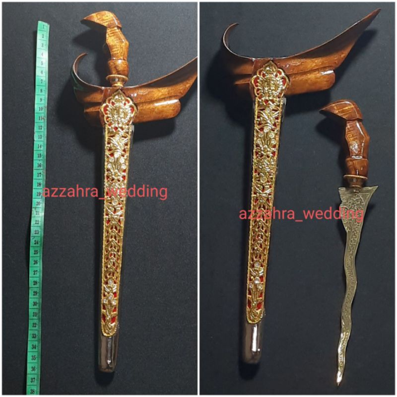 KERIS PENGANTIN ADAT SUNDA HALUS/KERIS SUNDA