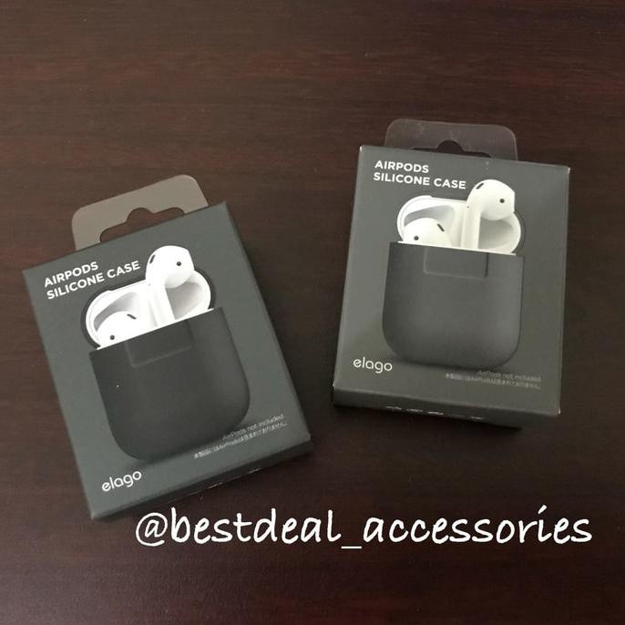 Elago Apple Airpods Silicone Case -  Airpod Original Promo Price - Hitam