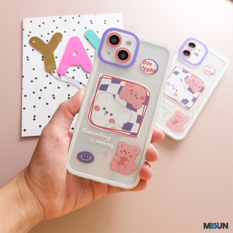 New! Chubby Bear - Softcase Fullcover for iPhone 7 8 SE2020 7+ 8+ X XS XR XSMAX 11 12 13 MINI PRO PROMAX