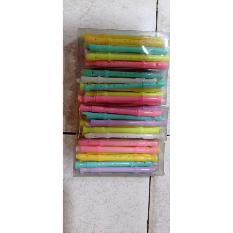 

Pulpen Seruling Tinta Gel 12pcs / Pulpen Bentuk Seruling