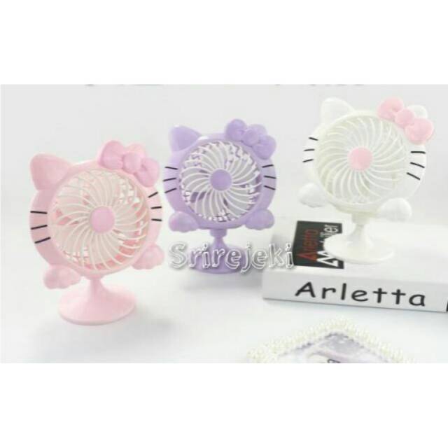 Kipas angin putar Usb charger karakter