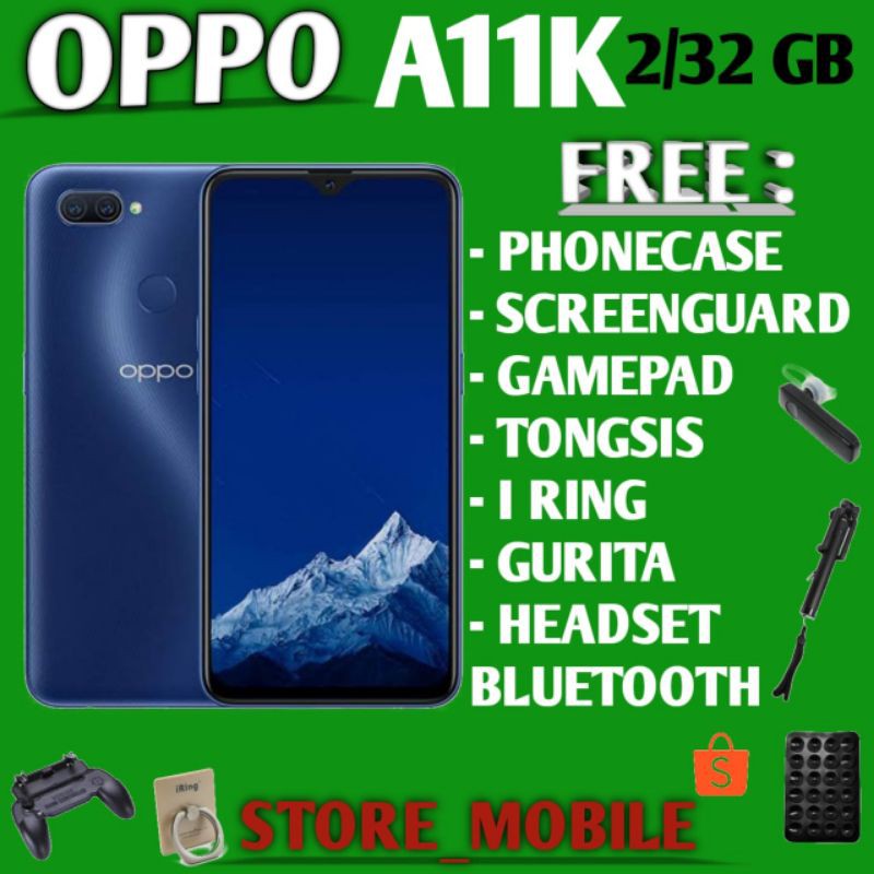 OPPO A11K 2/32 RAM 2GB ROM 32GB GARANSI RESMI | Shopee