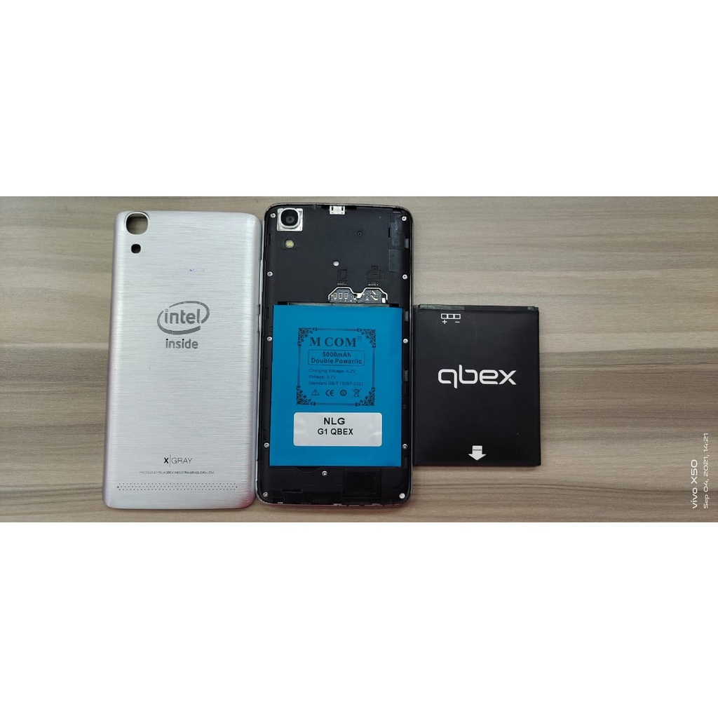 Battery Batere Batre Baterai Double Power Mcom NLG G1 QBEX