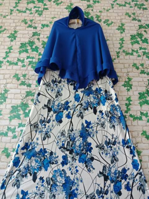 BEST SELLER TERLARIS MURAH Gamis misbee motif nippon set kerudung khimar bubblepop syari pad antem